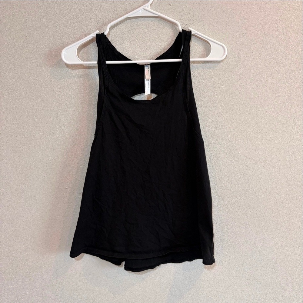 Free People FP Movement Organic Pima Cotton Moon Phase Racerback Tank S Black